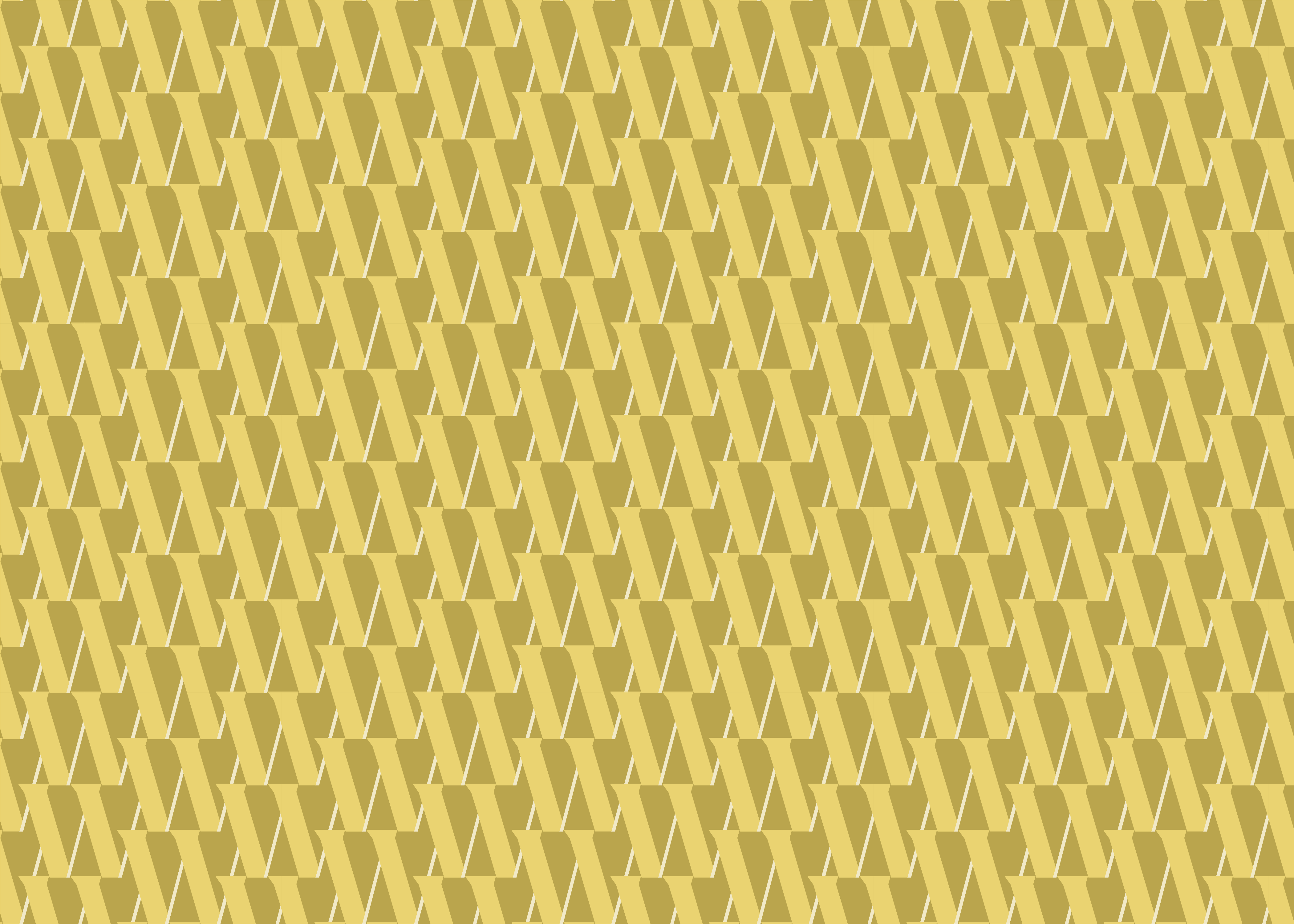 A seamless geometric pattern of yellow and gold interlocking shapes forming a repeating design, creating a textured and modern background.